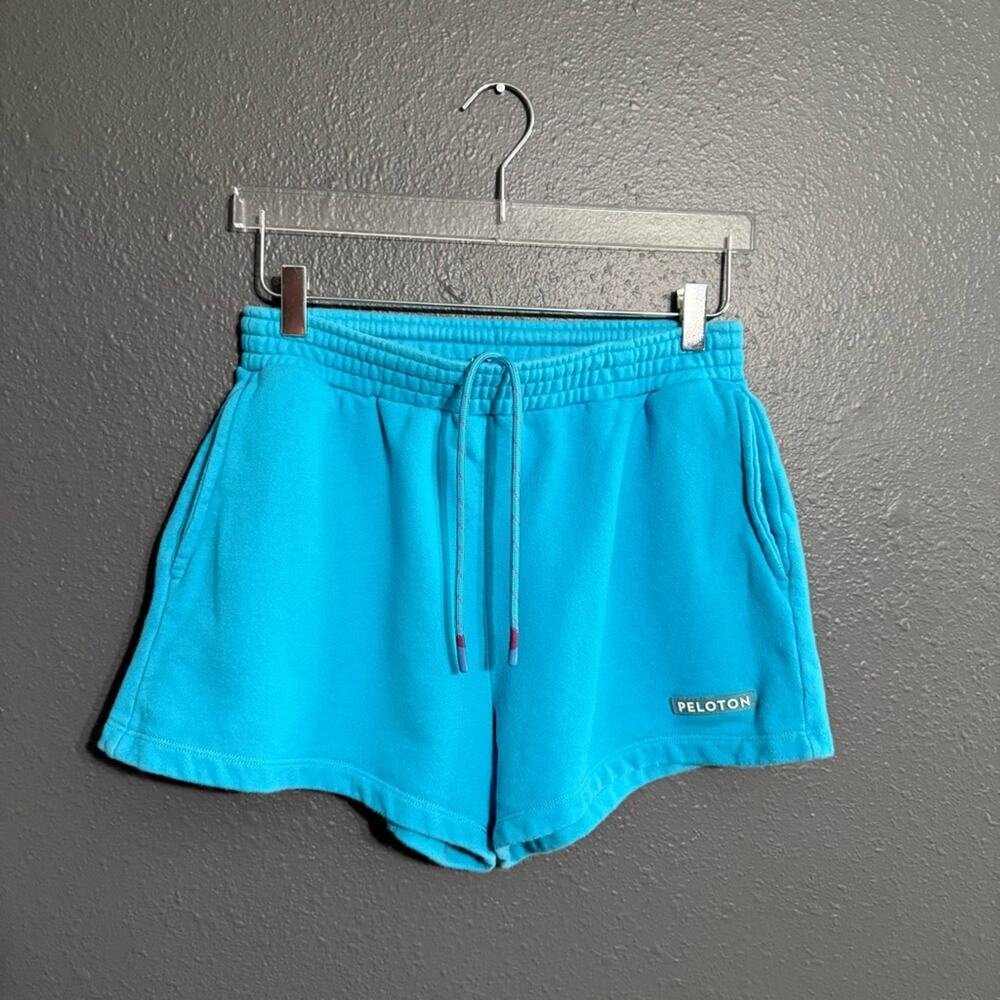 Peloton Sweat Shorts Bright Blue Size L